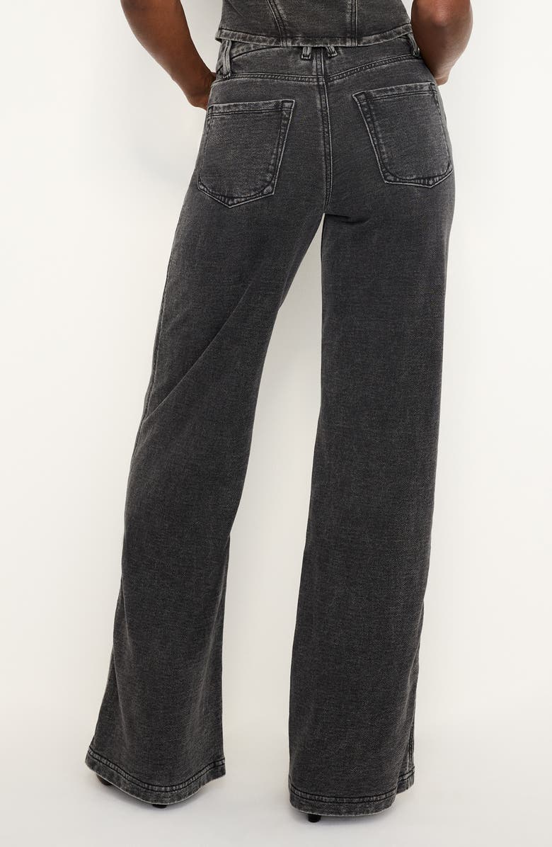 Good American Jeanius Good Skate Cotton Pants, Alternate, color, 