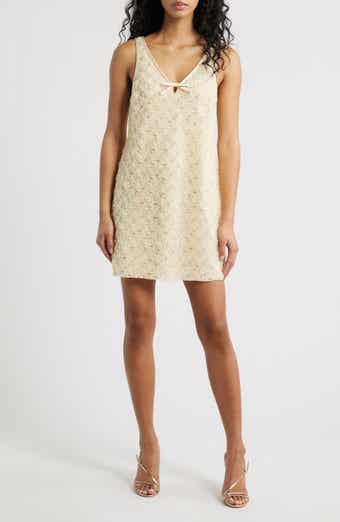 Jeanetta Beaded Cocktail Minidress