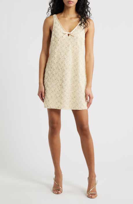 Jeanetta Beaded Cocktail Minidress