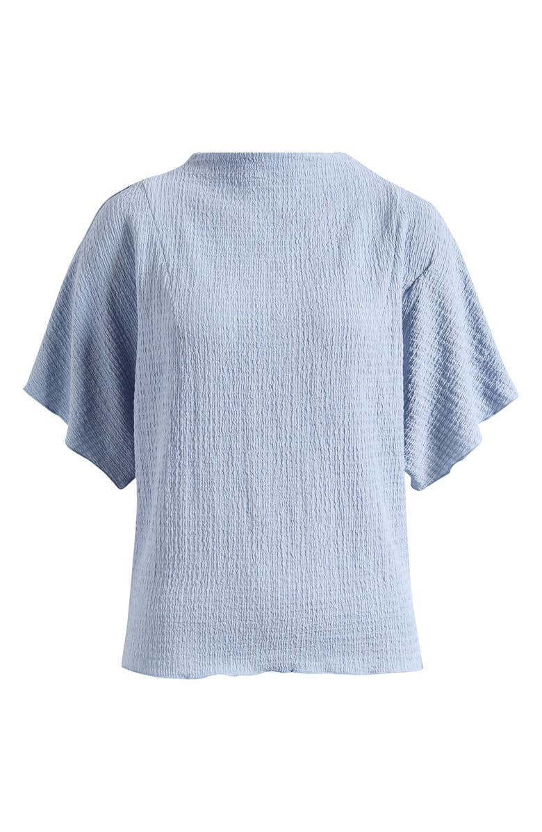 Vince Camuto Textured Mock Neck Top, Alternate, color, Sky