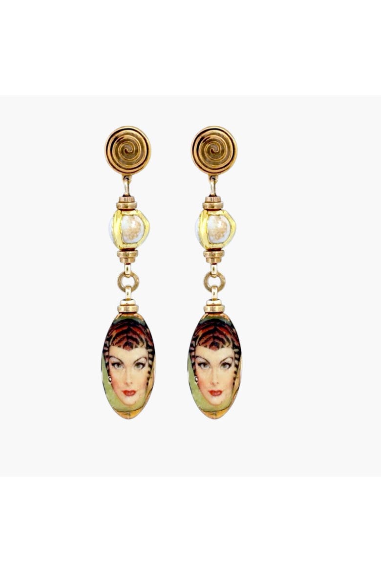 Spitfire Girl Earrings, Main, color, Multicolor