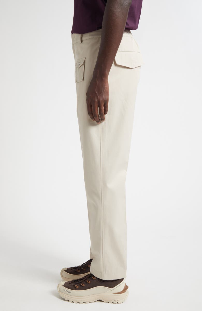Moncler Tailored Gabardine Pants, Alternate, color, Intense Beige