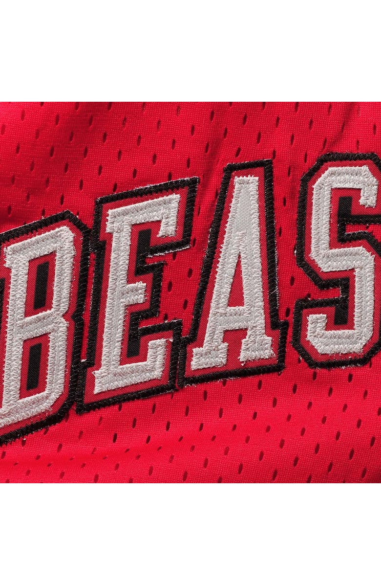 New Jersey Sets Men's Gray/Red Beast Mode Basketball Shorts, Alternate, color, 