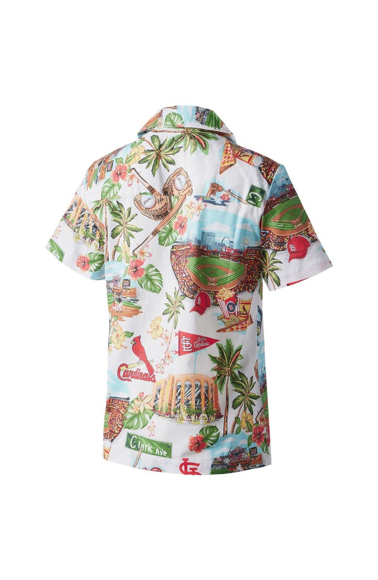 Reyn Spooner Women's Reyn Spooner White St. Louis Cardinals Scenic Camp Button-Up Shirt, Alternate, color, White