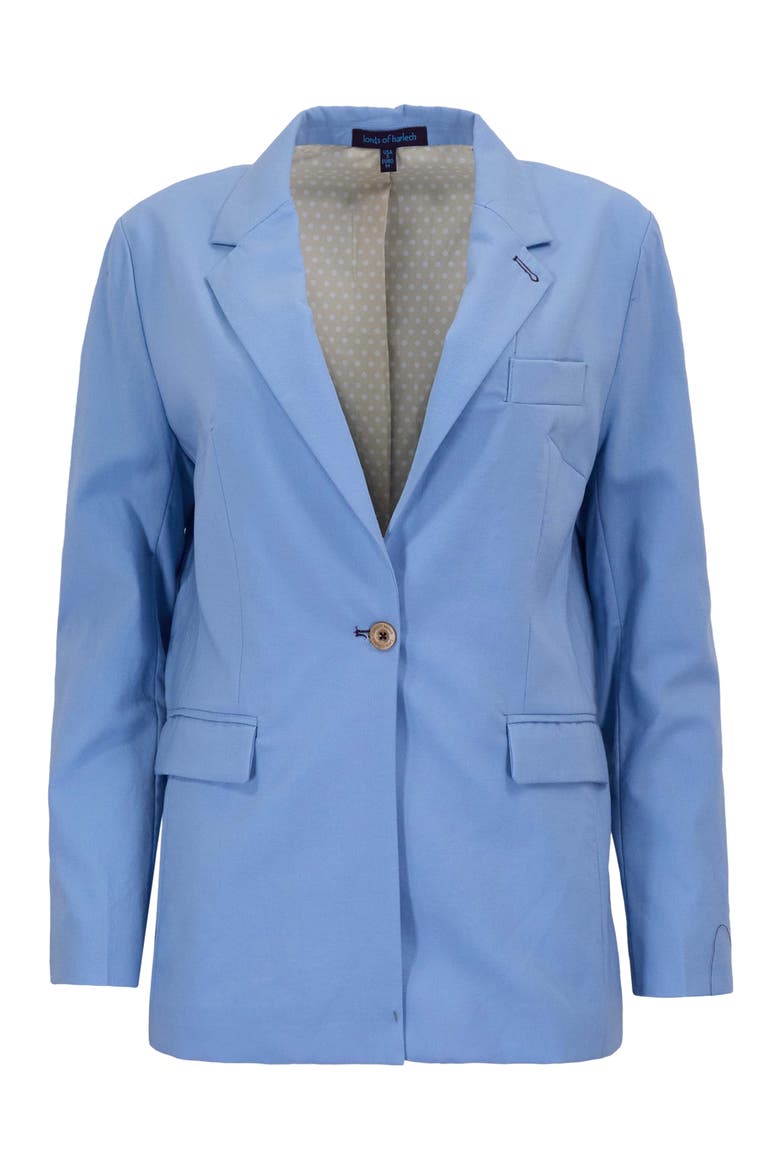 Womens Tailored Blazer, Alternate, color, BLUE