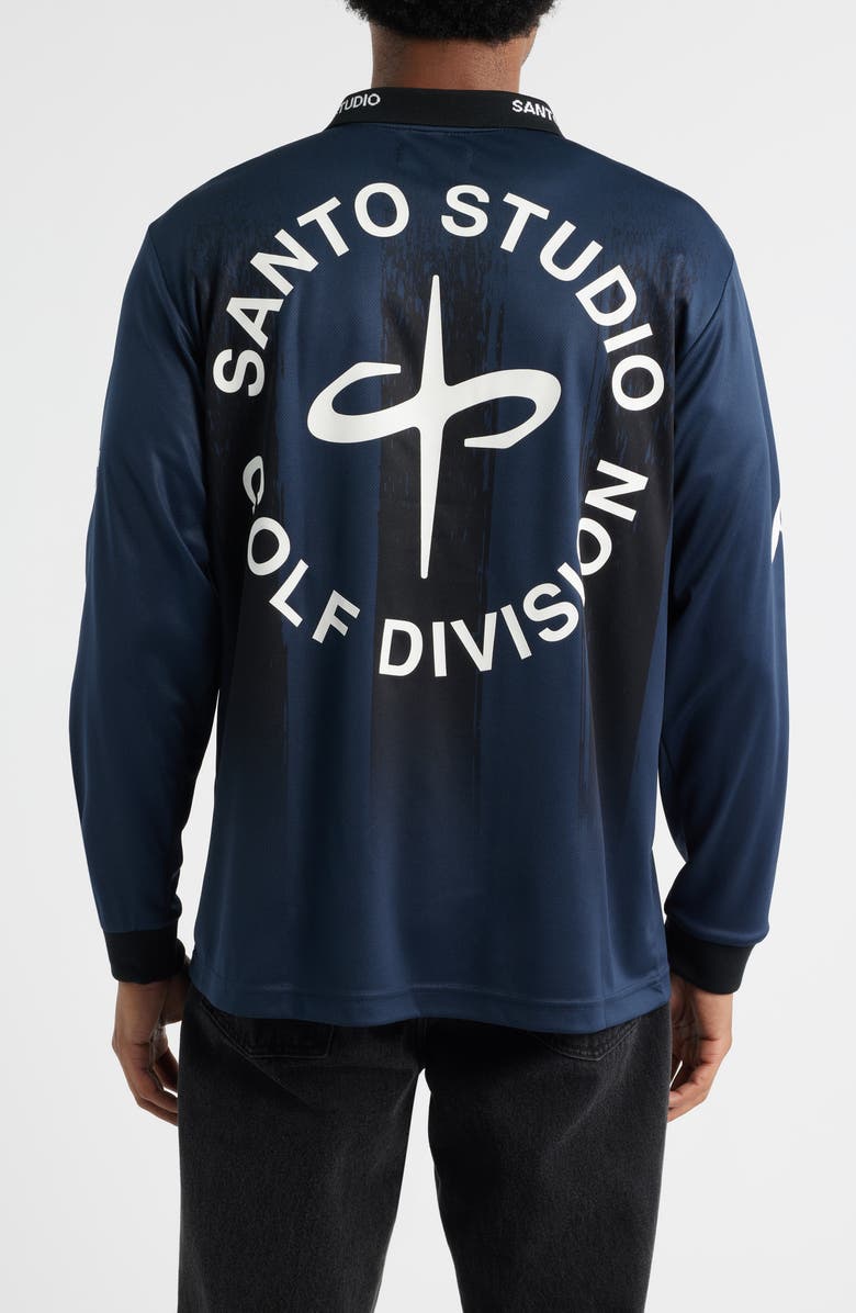 SANTO STUDIO 4 Aces Club Graphic Golf Jersey, Alternate, color, Blue