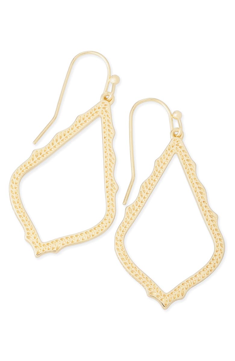 Kendra Scott Sophia Drop Earrings, Alternate, color, Gold