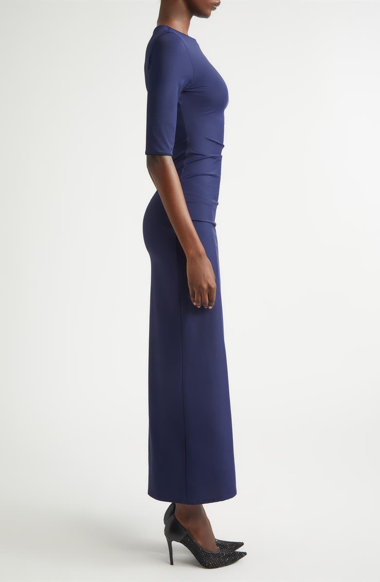 Stella McCartney Fluid Long Jersey Dress, Alternate, color, Indigo