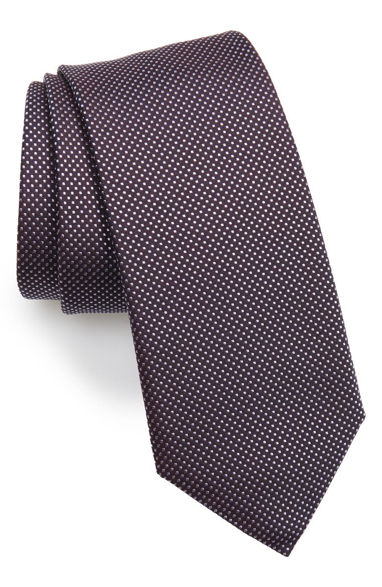 BOSS Dot Silk Tie, Main, color, 