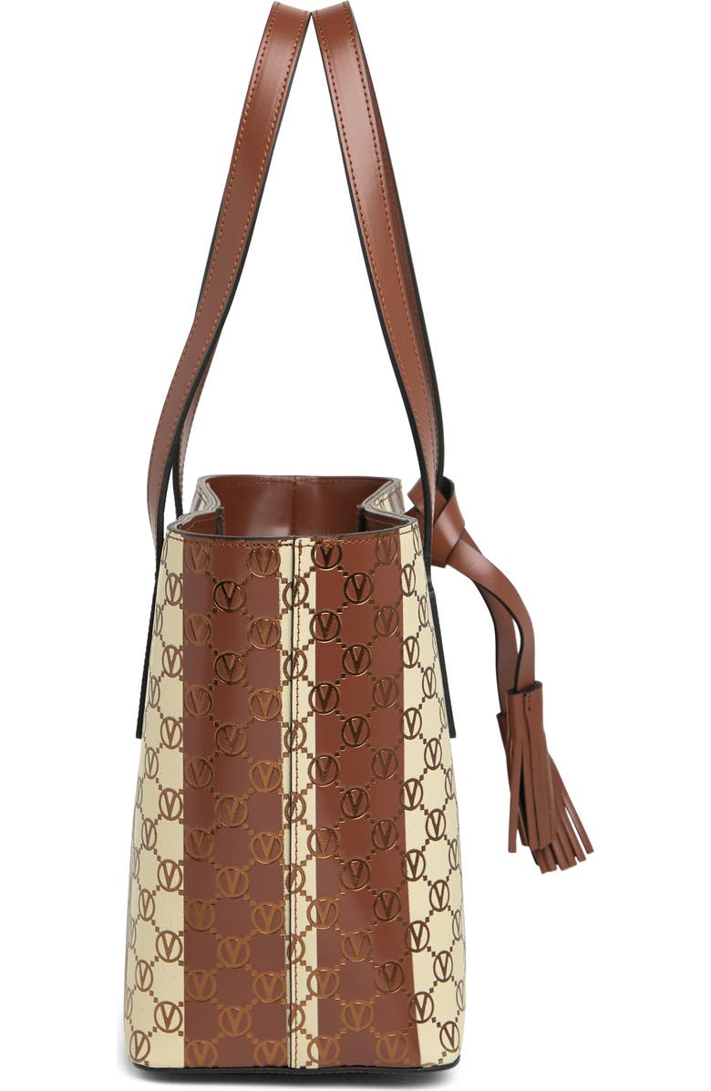 VALENTINO BY MARIO VALENTINO Prince Monogram Stripe Tote Bag, Alternate, color,