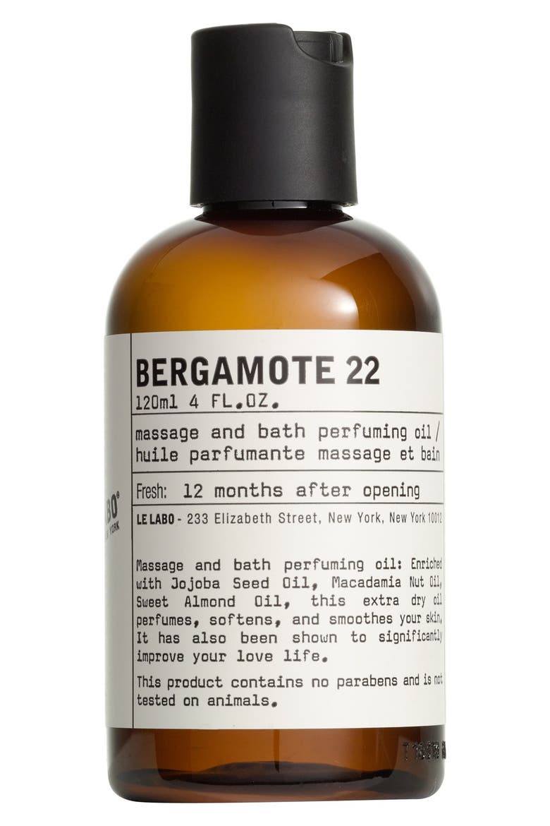 Bergamote 22 Body Oil, Main, color, NO COLOR