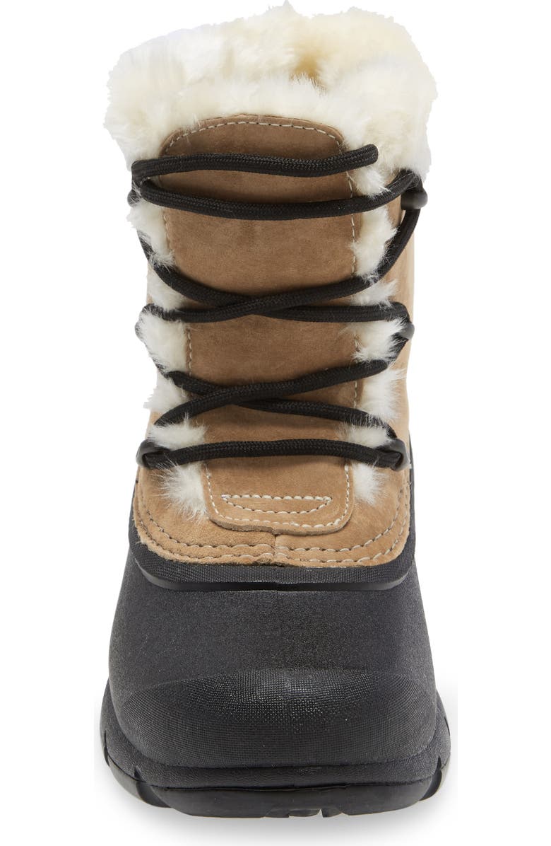 SOREL Snow Angel Faux Fur Detail Waterproof Boot, Alternate, color, Rootbeer
