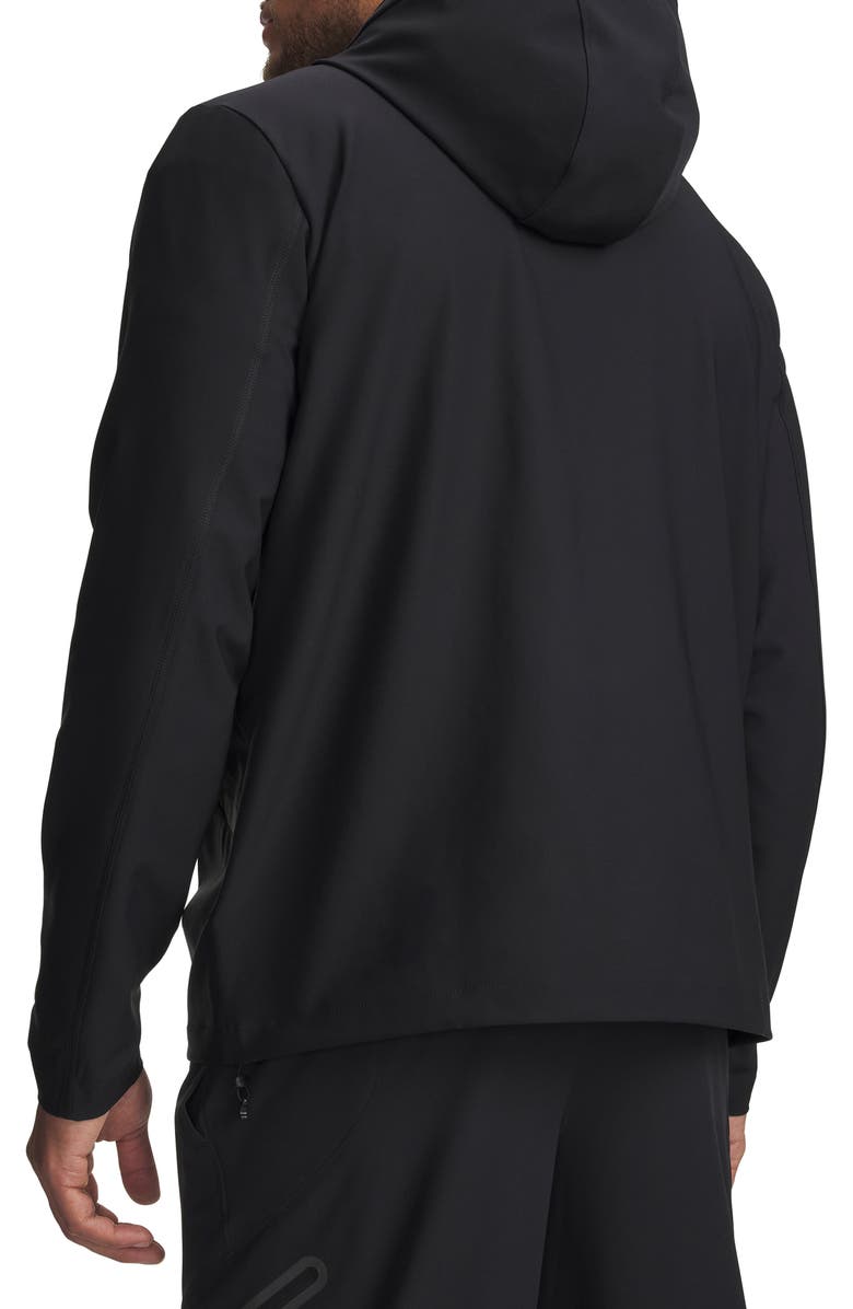 Under Armour UA Unstoppable Woven Full Zip Hoodie, Alternate, color, Black