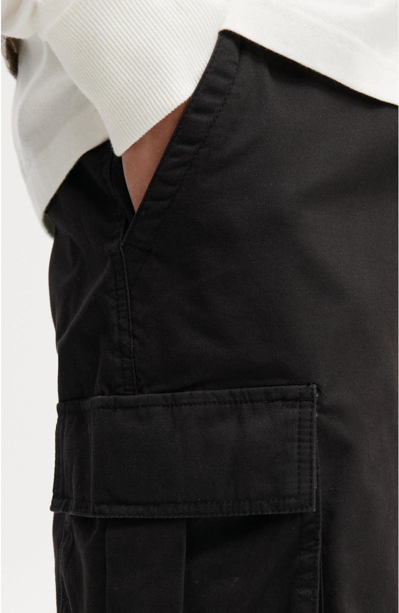 Cotton On Men's Baggy Cargo Short, Alternate, color, Black