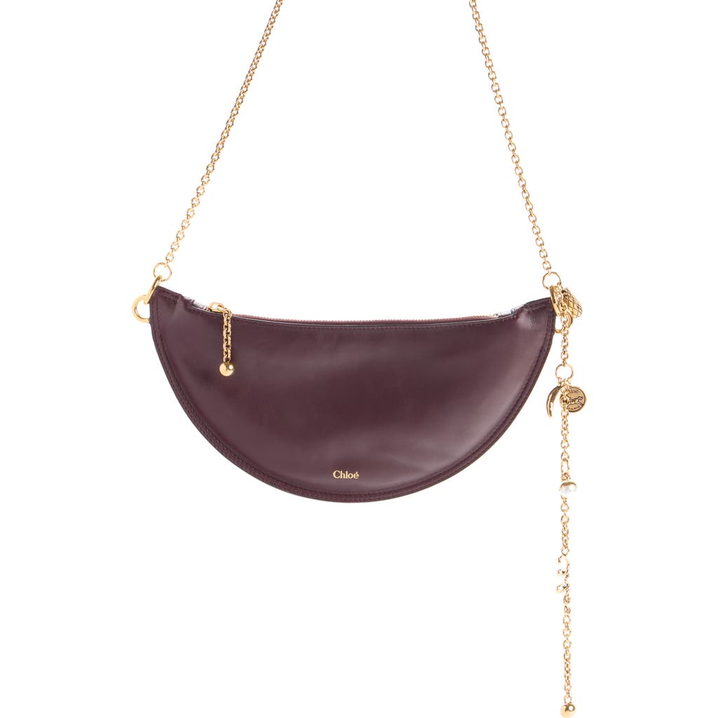 Chloé Womens Grenat Icons Leather Cross-body Bag