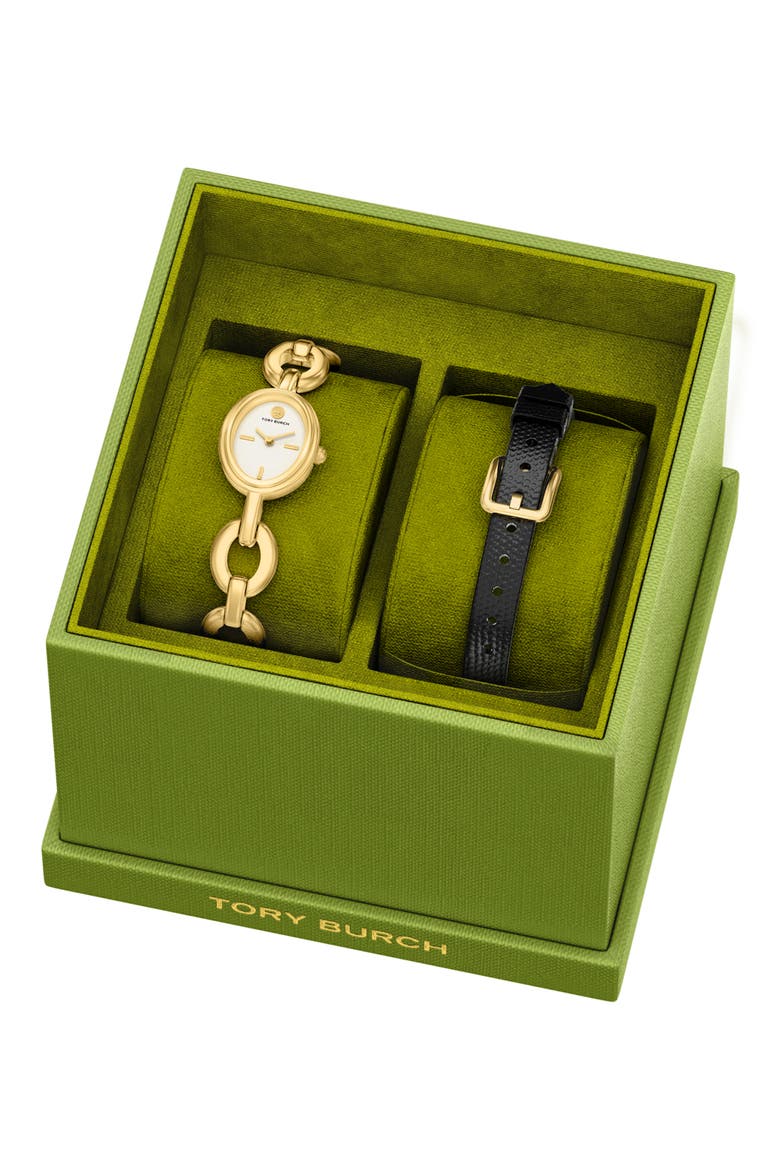 TORY BURCH ギフトボックス 時計とリングセット The Small Oval Watch Gift Set, 18mm x 23mm (Women) | Nordstrom