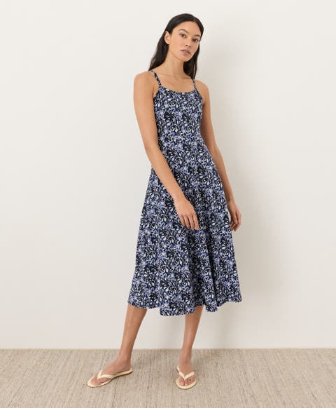 Fit & Flare Midi Dress Made With Organic Cotton