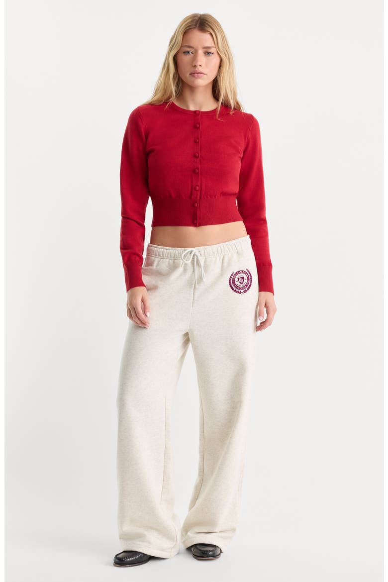 The Fine Knit Cardigan, Alternate, color, CRIMSON ROSE