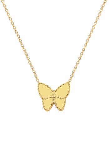 Gabi Rielle Butterfly Popcorn Pendant Necklace
