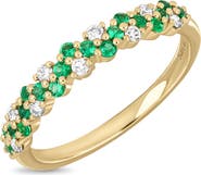 Bony Levy 18K Gold El Mar Gemstone & Diamond Band Ring (Online Trunk Show)
