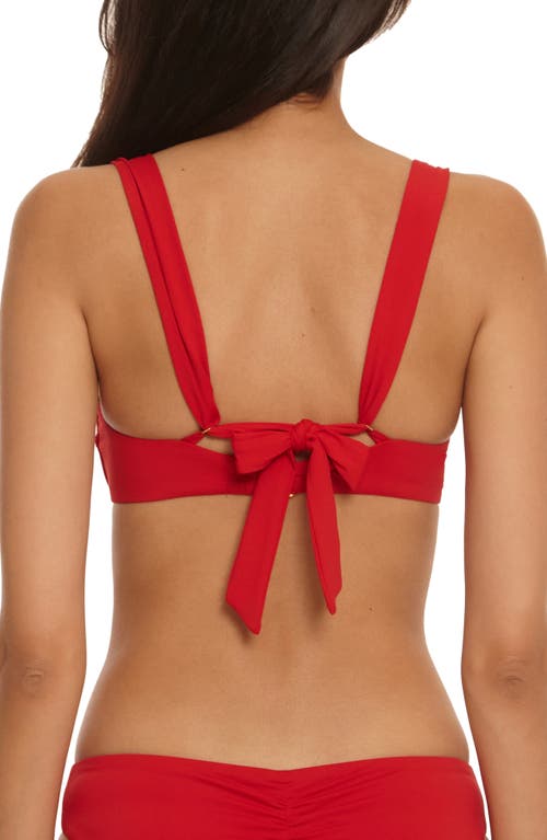 Becca Color Code D-cup Underwire Swimsuit Top In Red