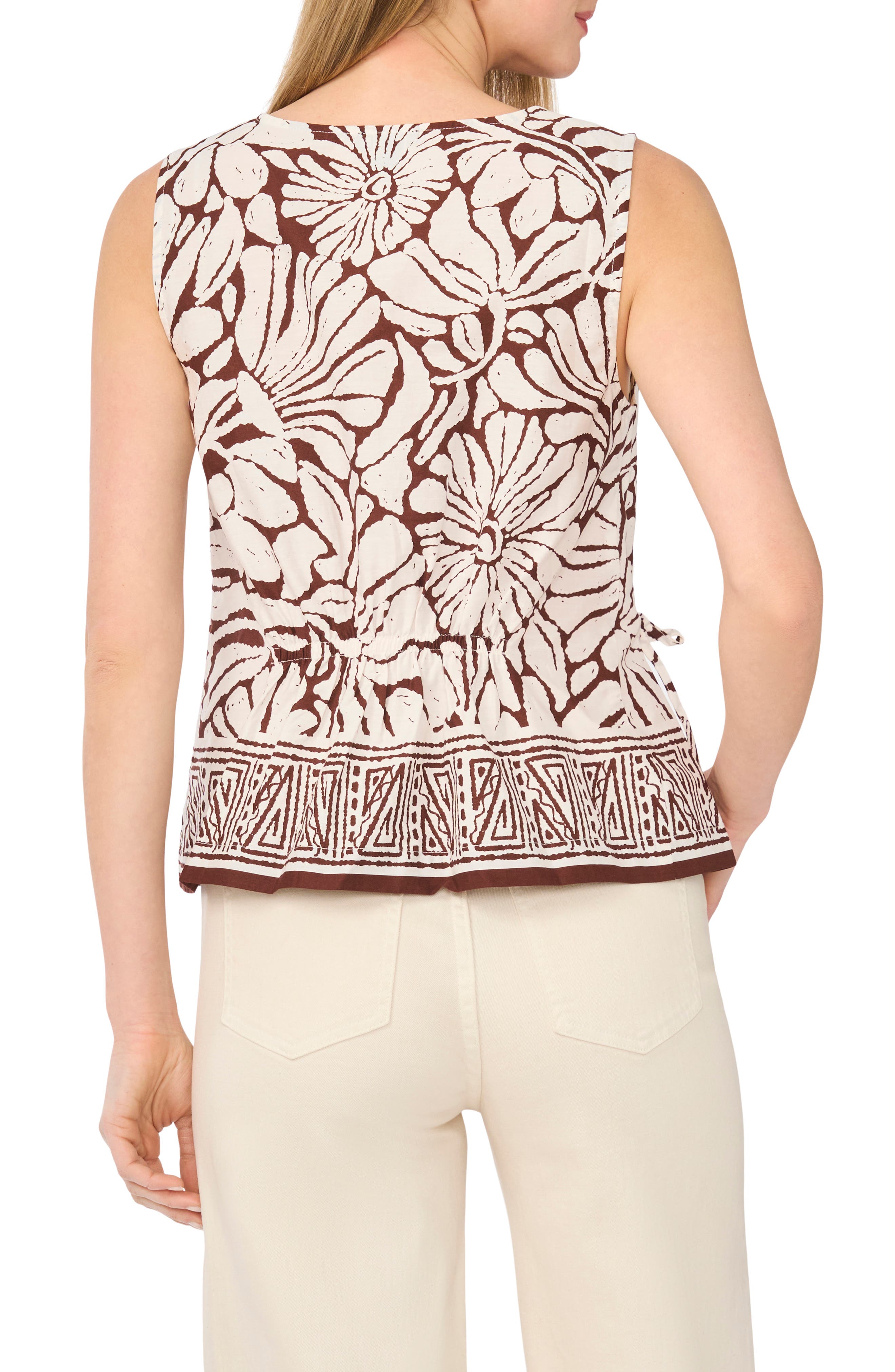 Gathered Flutter Sleeve Top - image 2