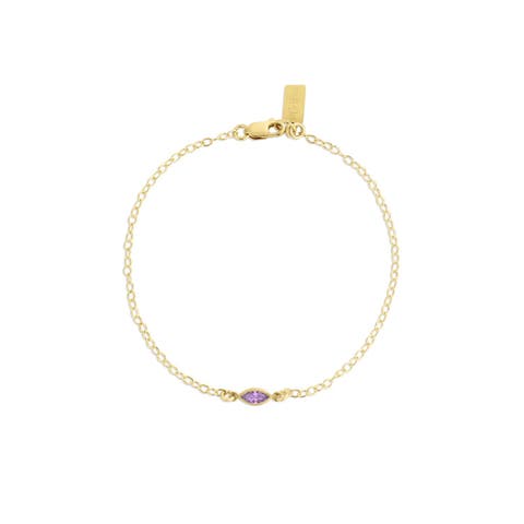 Marquise Birthstone Bracelet