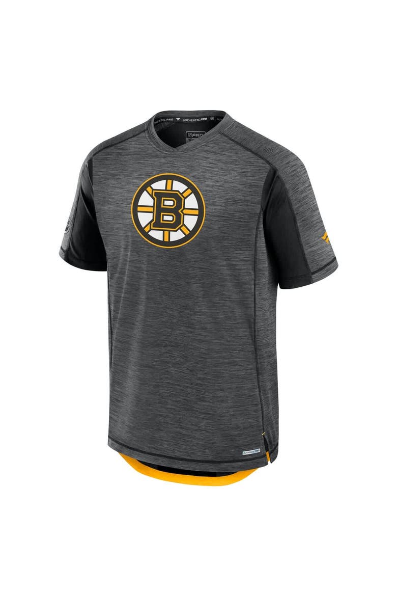 Men's Fanatics Black Boston Bruins Authentic Pro Rink Tech T-Shirt, Alternate, color, Black