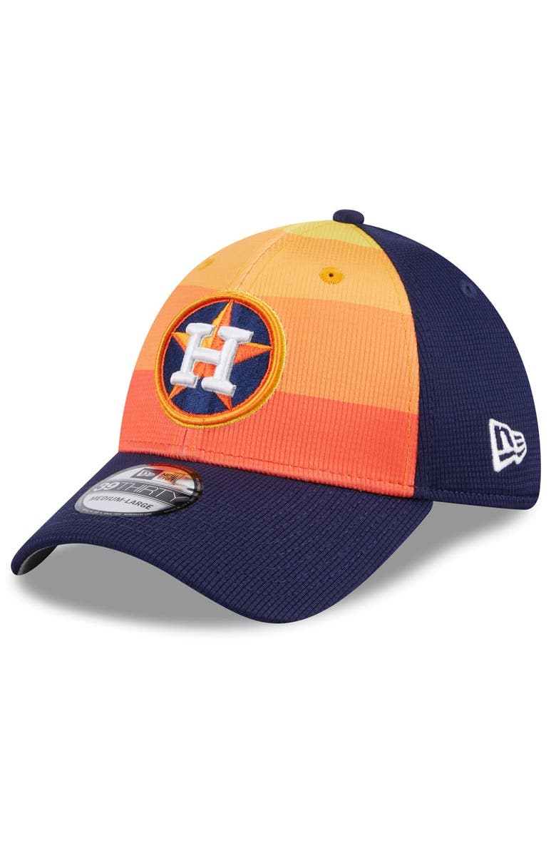 New Era Men's New Era Orange Houston Astros 2024 Batting Practice 39THIRTY Flex Hat, Main, color, Orange