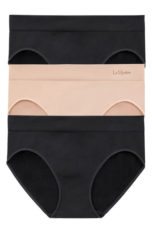 Le Mystere Women's 3-pack Seamless Comfort Bikini Briefs