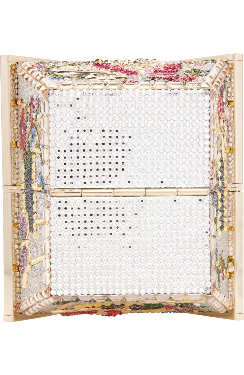 Judith Leiber Cottage Romance Crystal Embellished Clutch, Alternate, color,