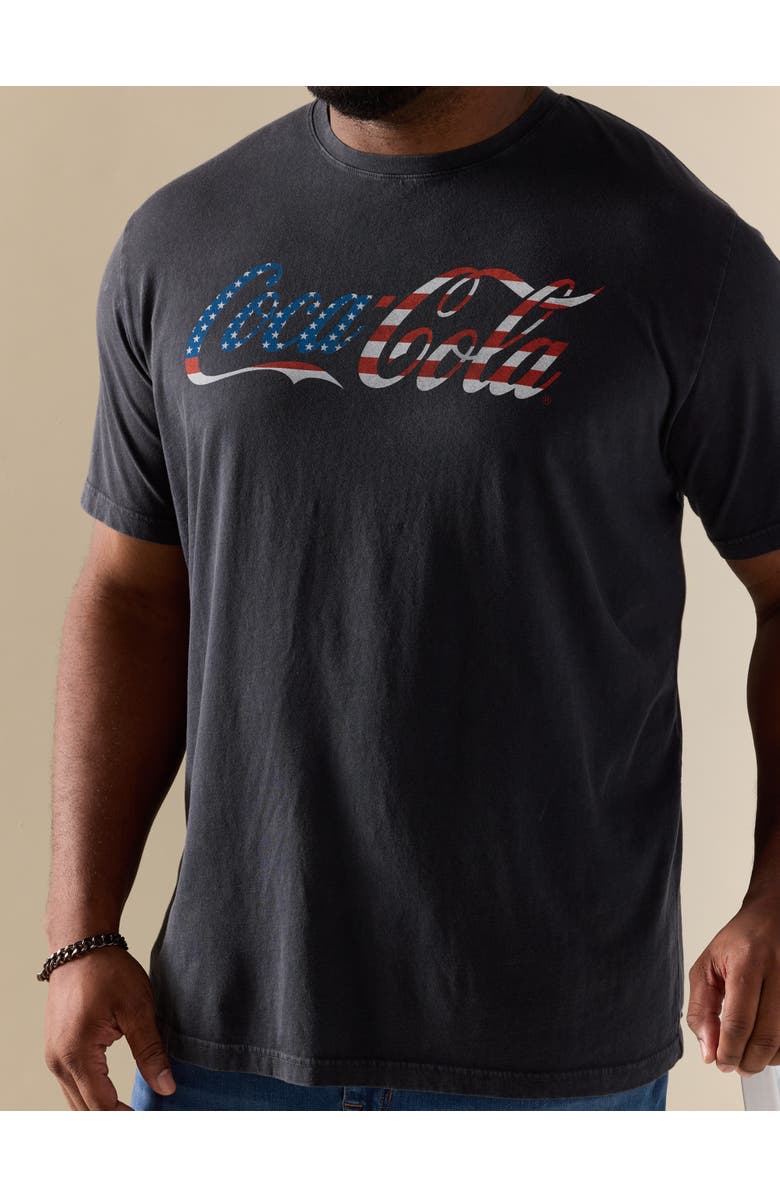 Lucky Brand Big & Tall Coca Cola Graphic Tee, Alternate, color, Navy