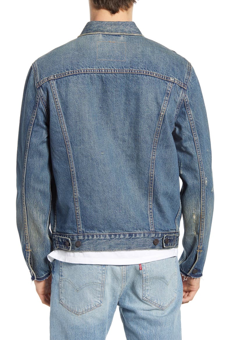 Levi's® Denim Trucker Jacket, Alternate, color, SAVAGE - DX