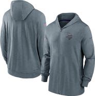 Nike Men's Nike Gray Minnesota Vikings 2022/23 Sideline Pop Performance Full-Zip Hoodie