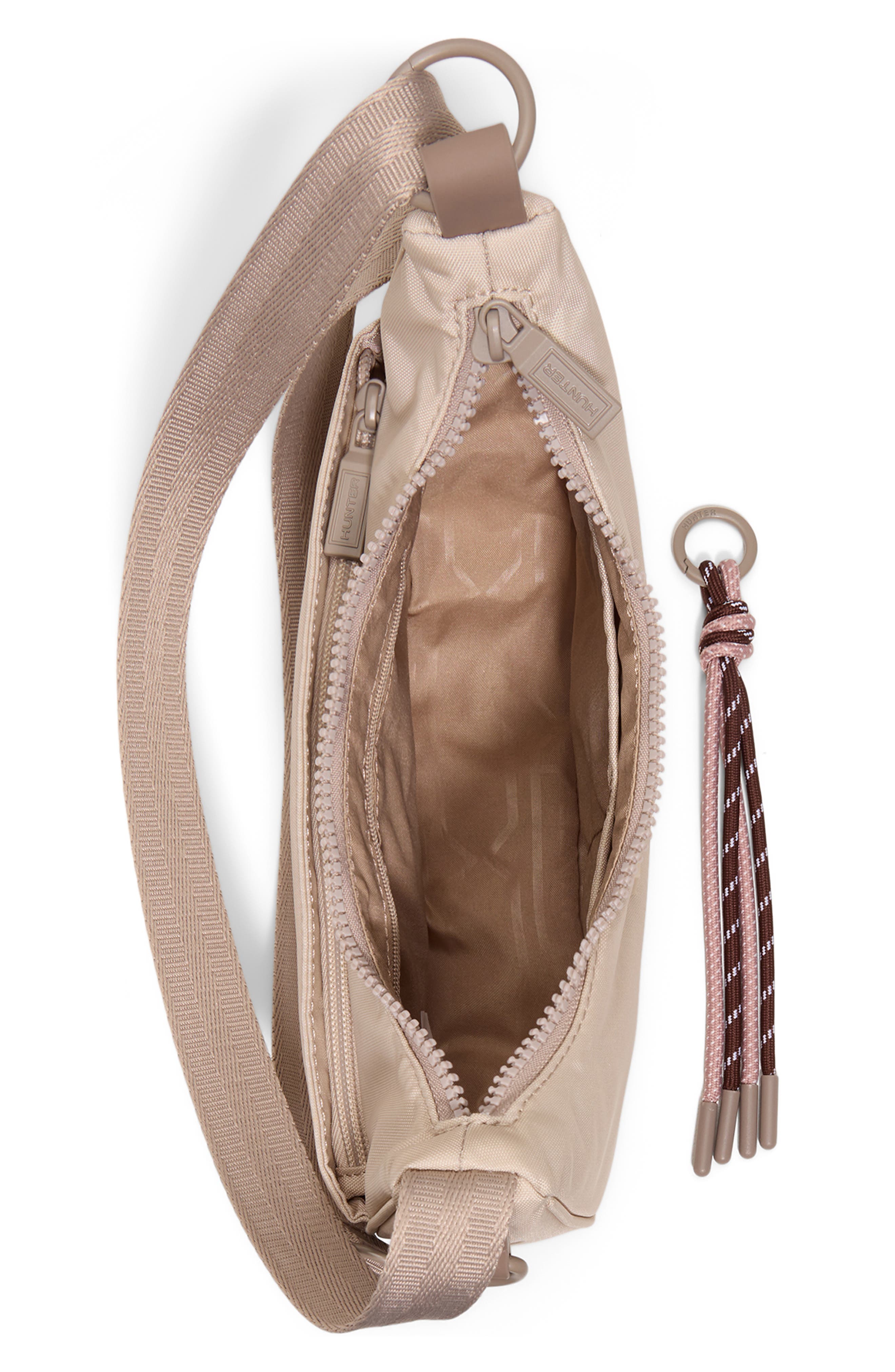 Loop Back Nylon Crossbody Bag, Alternate, color, CHAMPAGNE
