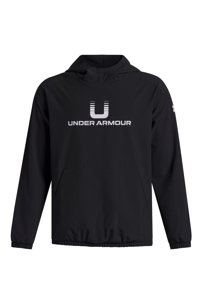 Kids' Unstoppable Woven Hoodie, Main, color, BLACK