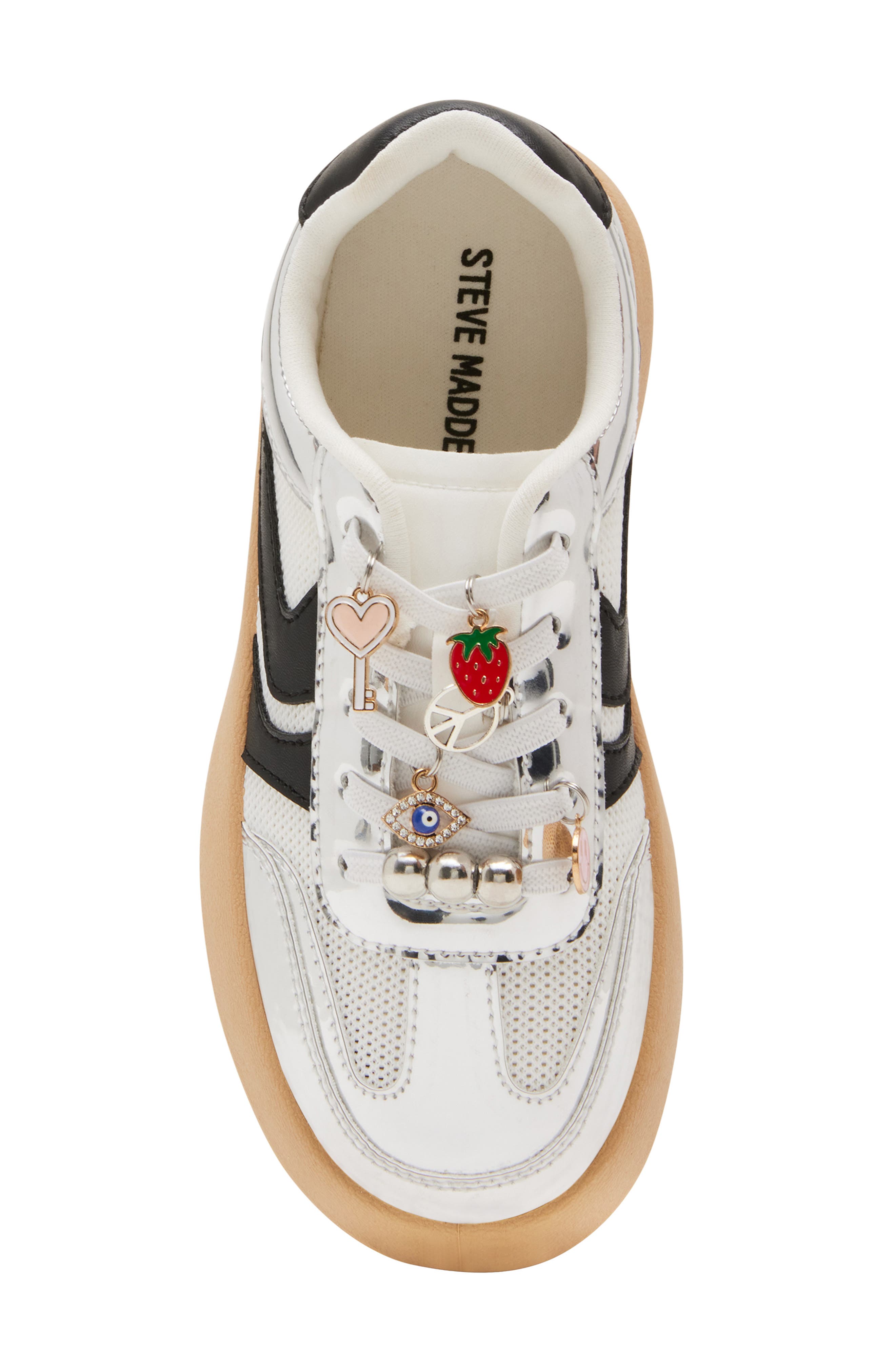 Steve Madden Kids' JJersey Platform Sneaker, Alternate, color, Silver