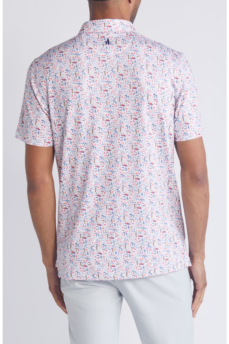 The Great Lakes Icon Print PREP-FORMANCE Polo, Alternate, color, WHITE MULTI