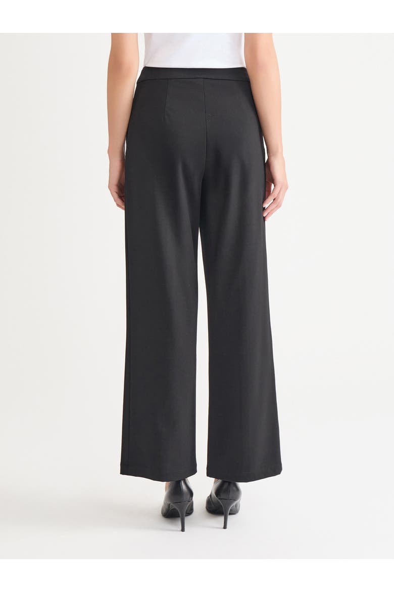 Naomi Wide Leg LuxeStretch Ponte Pant, Alternate, color, Black