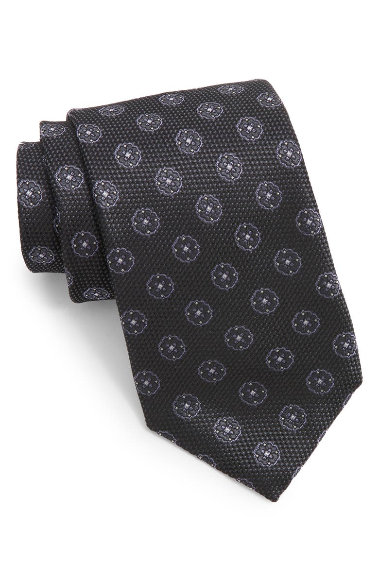 Canali Medallion Silk Tie, Main, color, 