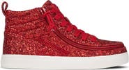 BILLY Footwear Kids' Wicked Ruby Red Glitz High Top Sneaker