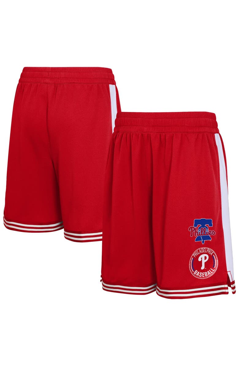 Outerstuff Youth  Red Philadelphia Phillies Infielder Shorts, Alternate, color, Red