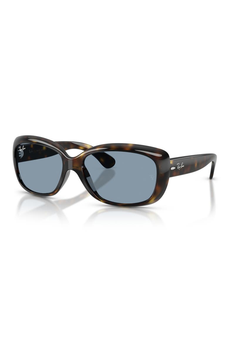 Jackie Ohh 58mm Cat Eye Sunglasses, Alternate, color, LIGHT HAVANA / BLUE