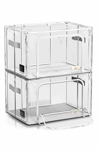 Set of 2 Stackable Foldable Storage Bins
