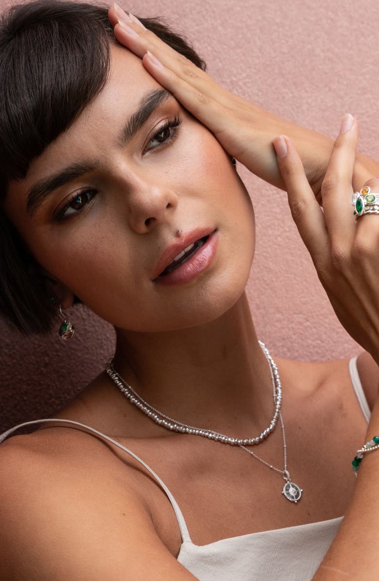 Dower & Hall Signature Small Nugget Necklace, Alternate, color, Sterling Silver