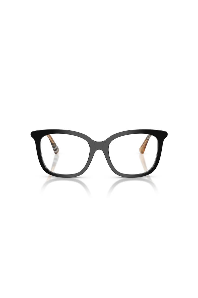 51mm Square optical glasses, Alternate, color, Black