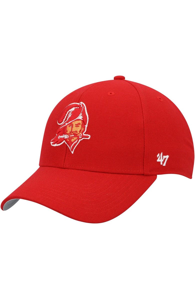 '47 Men's '47 Red Tampa Bay Buccaneers MVP Adjustable Hat, Main, color, Red