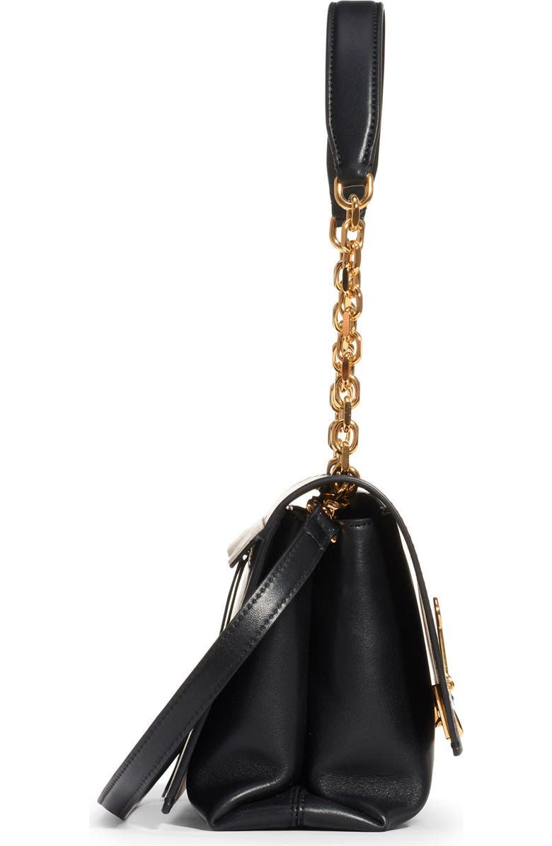 Off-White Medium Binder Clip Leather Shoulder Bag, Alternate, color,