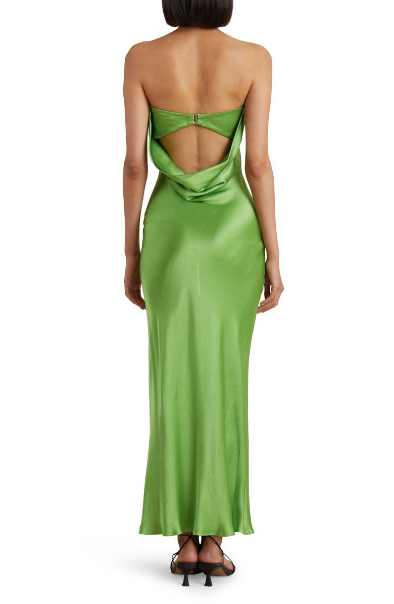 Bec + Bridge Strapless Satin Maxi Dress, Alternate, color,