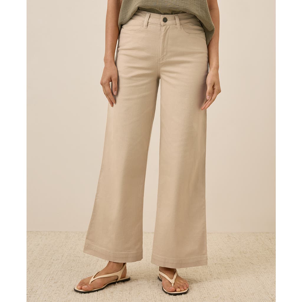 PACT PACT ORGANIC STRETCH TWILL WIDE LEG PANT